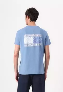 Футболка с принтом FLAG TEE UNISEX Tommy Jeans, черный