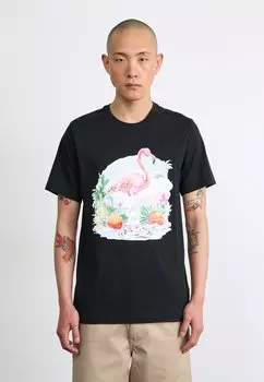 Футболка с принтом FLAMINGO CREW Jordan, черный