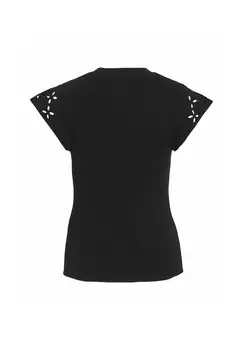 Футболка с принтом FLGELRMEL VILA, черный