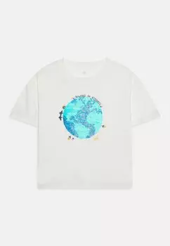 Футболка с принтом Flip Girls GAP, цвет new off-white