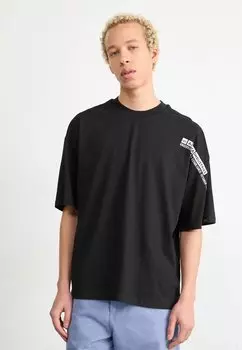 Футболка с принтом FLOCK LOGO Alpha Industries, черный