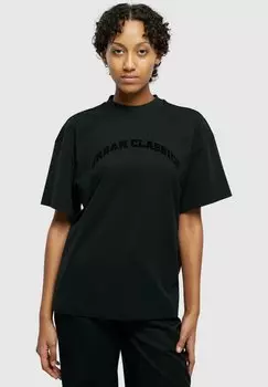 Футболка с принтом Flock Urban Classics, черный