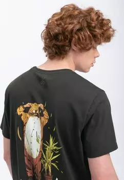 Футболка с принтом Flora KAFT, антрацит
