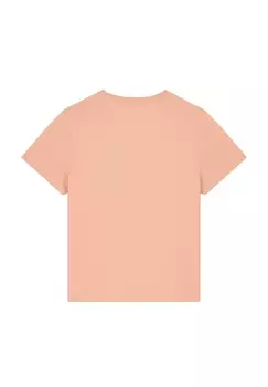 Футболка с принтом FLORAL DEER watapparel, светло-розовый