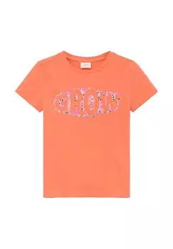 Футболка с принтом FLORAL s.Oliver, цвет papaya