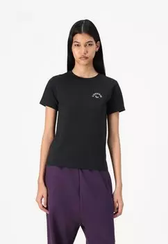 Футболка с принтом FLOWER GARDEN Converse, черный