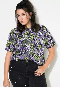 Футболка с принтом FLOWER Studio Untold, фиолетовый