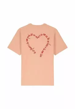 Футболка с принтом FLOWERS BACK HEAVYWEIGHT Mira Paris, светло-розовый