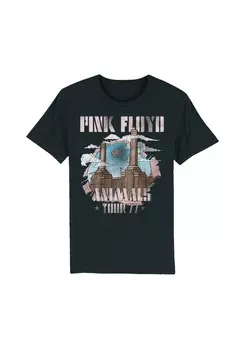 Футболка с принтом FLOYD ANIMAL FACTORY F4NT4STIC, черный