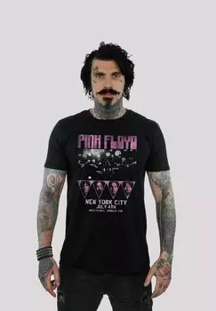 Футболка с принтом FLOYD TOUR NYC - PREMIUM ROCK METAL MUSIK BAND FAN MERCH F4NT4STIC, черный