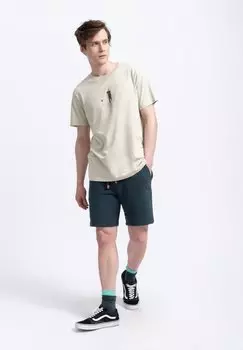 Футболка с принтом FLUGI KAFT, бежевый