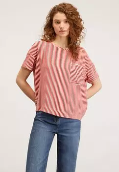 Футболка с принтом FLUIDA A RIGHE Motivi, красный