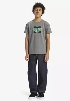 Футболка с принтом FLYER DC Shoes, цвет knfh heather grey
