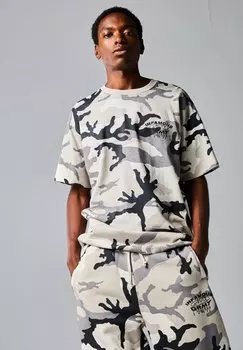 Футболка с принтом FOLLOW THE DOLLAR - Grimey, белый