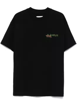 Футболка с принтом «Фонари любви» от FLNEUR, черный