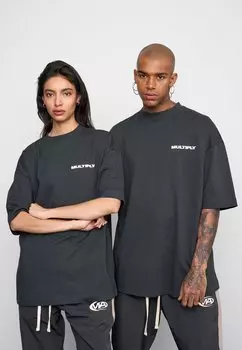 Футболка с принтом Font Multiply Apparel, антрацит