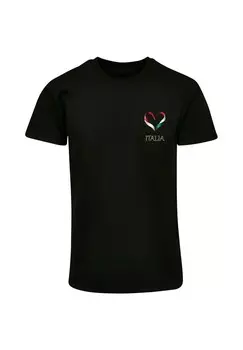 Футболка с принтом FOOTBALL ITALY Merchcode, черный