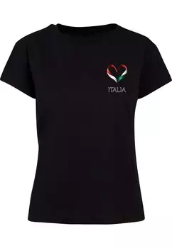Футболка с принтом FOOTBALL ITALY Merchcode, черный