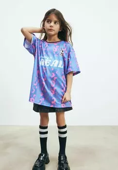 Футболка с принтом FOOTBALL Next, цвет purple animal