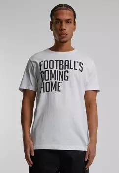 Футболка с принтом FOOTBALL'S COMING HOME LOGO Merchcode, белый