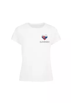 Футболка с принтом FOOTBALL SLOVAKIA Merchcode, белый