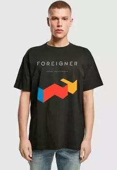 Футболка с принтом FOREIGNER ROCK BAND - AGENT PROVOCATEUR HEAVY Merchcode, черный
