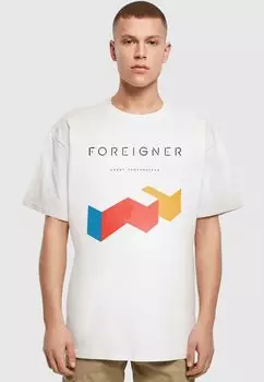 Футболка с принтом FOREIGNER ROCK BAND - AGENT PROVOCATEUR HEAVY Merchcode, белый