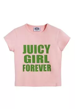 Футболка с принтом FOREVER BABY Juicy Couture, розовый