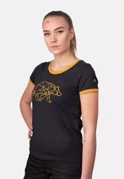 Футболка с принтом FORSBERG, черный металлик