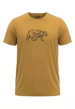 Футболка с принтом FORSBERG, цвет curry