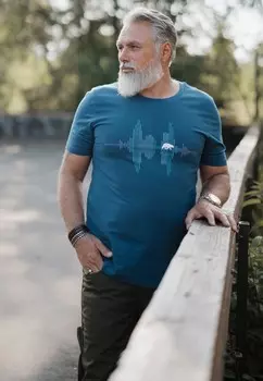 Футболка с принтом FORSBERG, синий