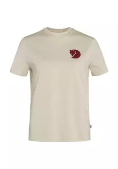 Футболка с принтом FOX BOXY LOGO TEE Fjllrven, белый
