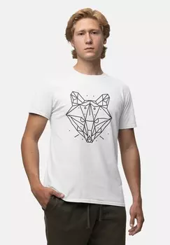 Футболка с принтом FOX LINEART Reverve Fashion, белый