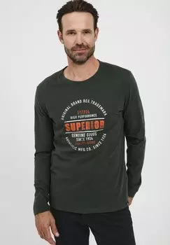 Футболка с принтом FQ1924, серый деним