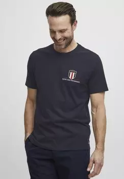 Футболка с принтом FQ1924, темно-синий