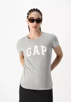 Футболка с принтом FRANCHISE TEE 2 PACK GAP, черный