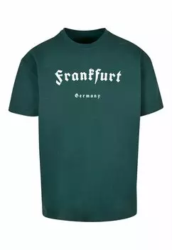Футболка с принтом FRANKFURT HEAVY Merchcode, цвет bottlegreen