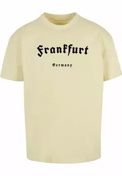 Футболка с принтом FRANKFURT HEAVY Merchcode, цвет softyellow