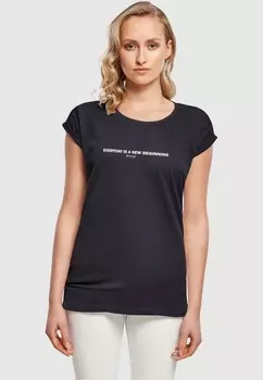 Футболка с принтом FRAUEN HOPE EXTENDED SHOULDER Merchcode, темно-синий