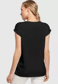 Футболка с принтом FRAUEN HOPE EXTENDED SHOULDER Merchcode, черный