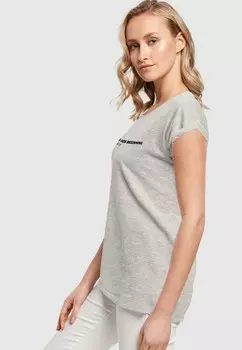 Футболка с принтом FRAUEN HOPE EXTENDED SHOULDER Merchcode, серый