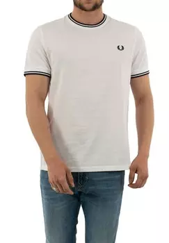 Футболка с принтом Fred Perry, белый