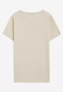 Футболка с принтом Freddy, бежевая