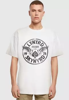 Футболка с принтом FREEBIRD PRINT HEAVY OVERSIZE TEE Merchcode, белый