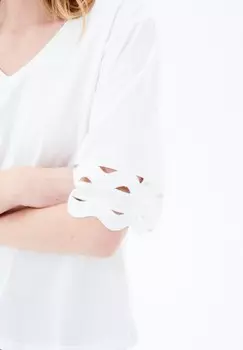 Футболка с принтом FRENCH FASHION ELEGANT MODERN FABIO Caroll, кремовый