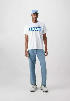 Футболка с принтом FRENCH ICONICS Lacoste, белый