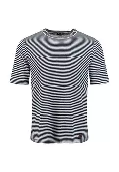 Футболка с принтом FREQUENCY RINGEL ROUNDNECK Key Largo, темно-синий