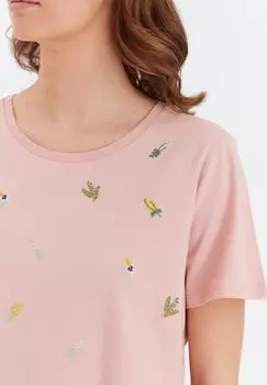 Футболка с принтом Frfxtembroidery 1 T Fransa, светло-розовый