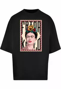 Футболка с принтом FRIDA KAHLO FRAME ONE HUGE TEE Merchcode, цвет black