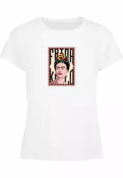 Футболка с принтом FRIDA KAHLO FRAME ONE BOX TEE Merchcode, цвет white